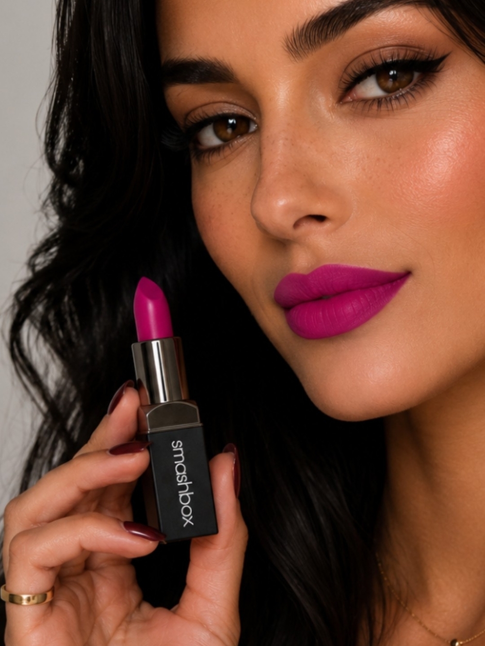 Smashbox Matte Lipstick — Bold Magenta Pink